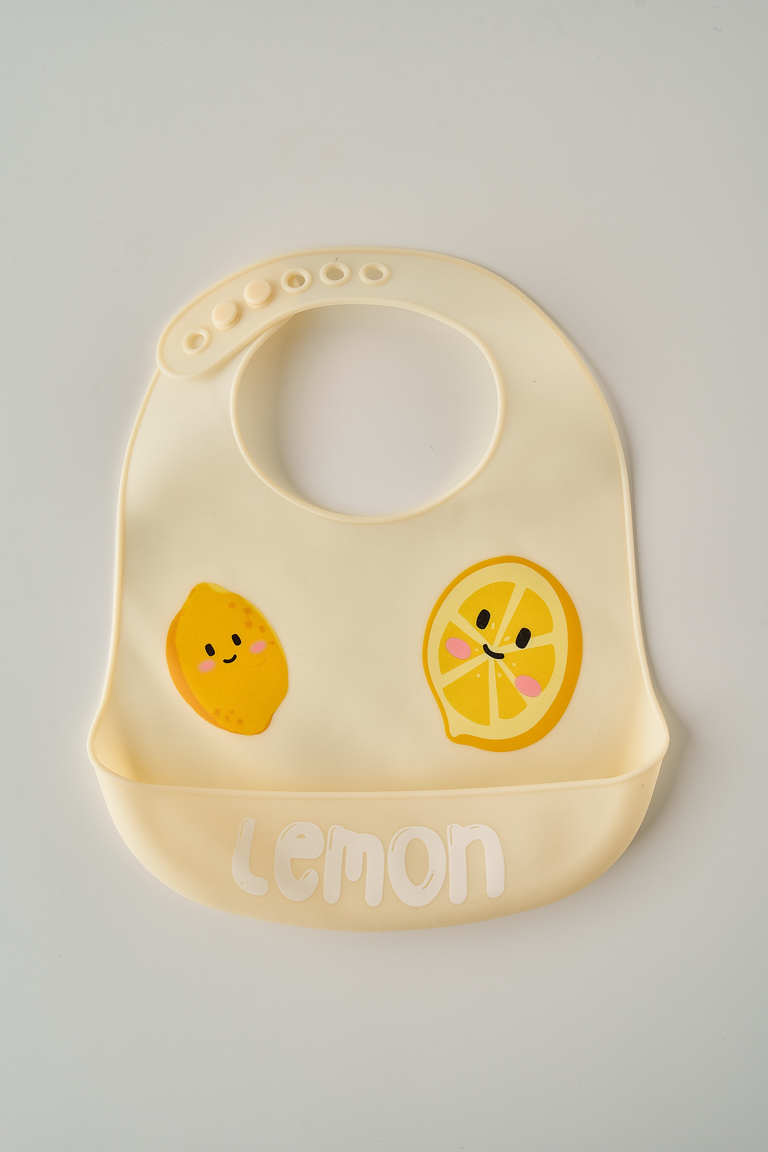 100% Baby Silicone Bib with Food Catcher, Durable & Adjustable