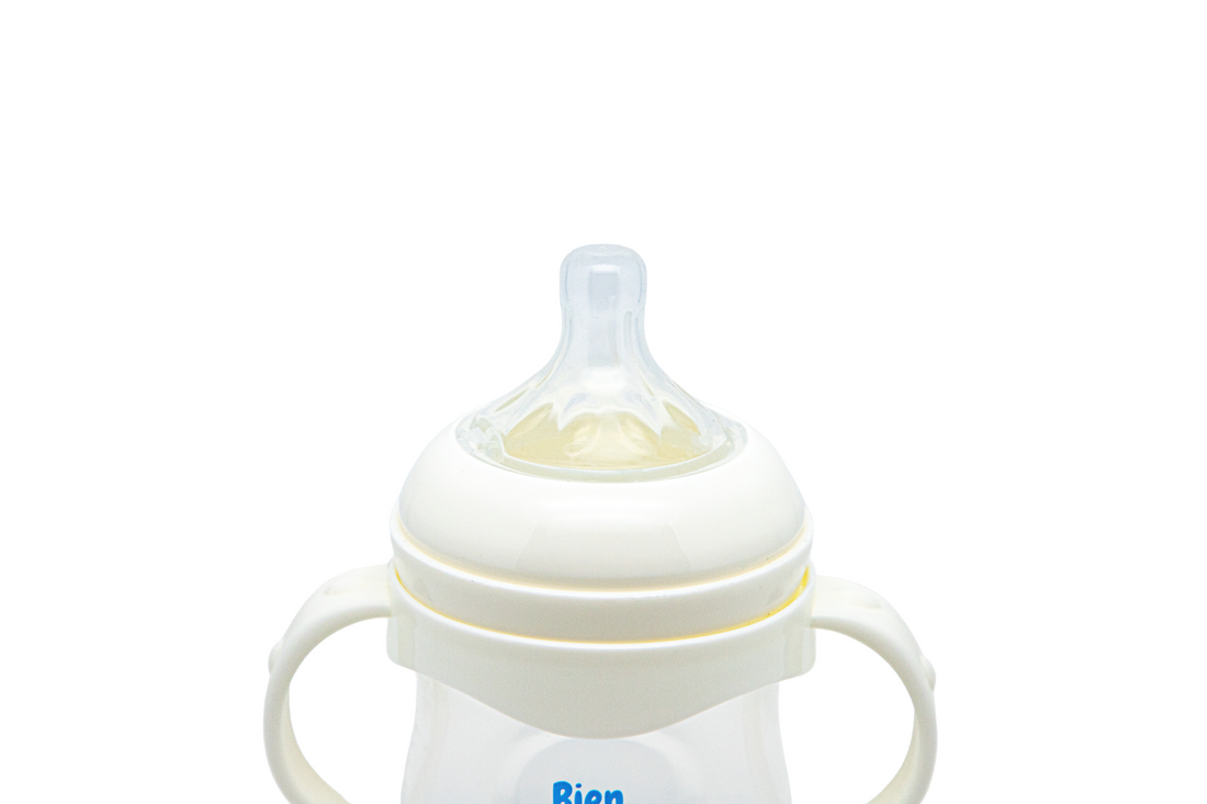 Natural flow Anti-Colic + Wide Neck Baby Bottle + Handle, 4oz/125mL, 3 Counts