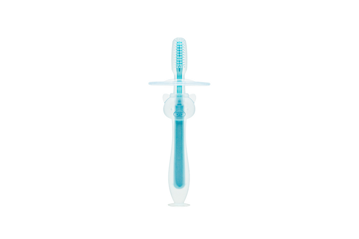 Toothbrush with Baffle, BPA-Free, Food-Grade Silicone, 4 Counts