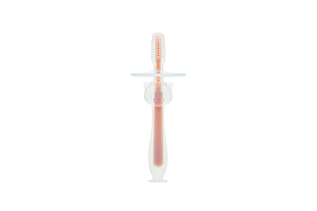 Toothbrush with Baffle, BPA-Free, Food-Grade Silicone, 4 Counts