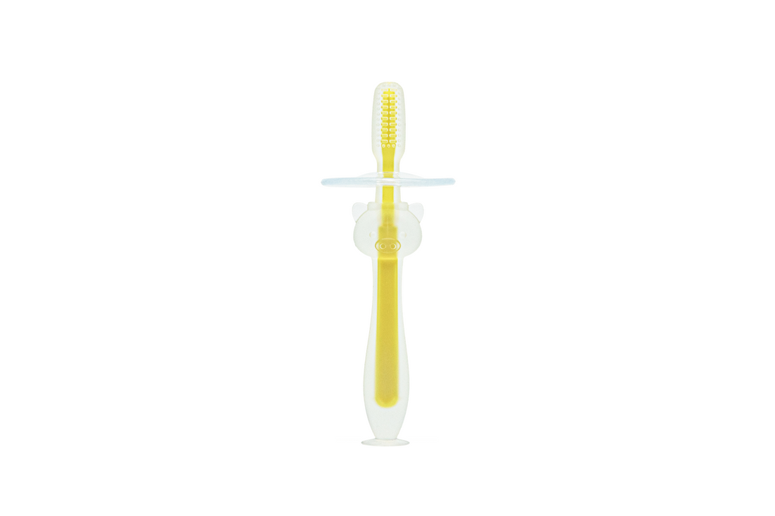 Toothbrush with Baffle, BPA-Free, Food-Grade Silicone, 4 Counts