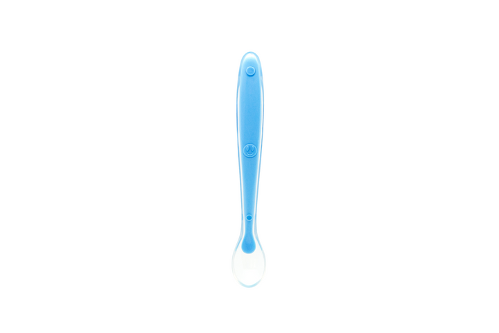 Silicone Baby Feeding Spoon, First Stage Infant Spoons, Soft & Flexible Easy on Gums Tip, 4 Counts