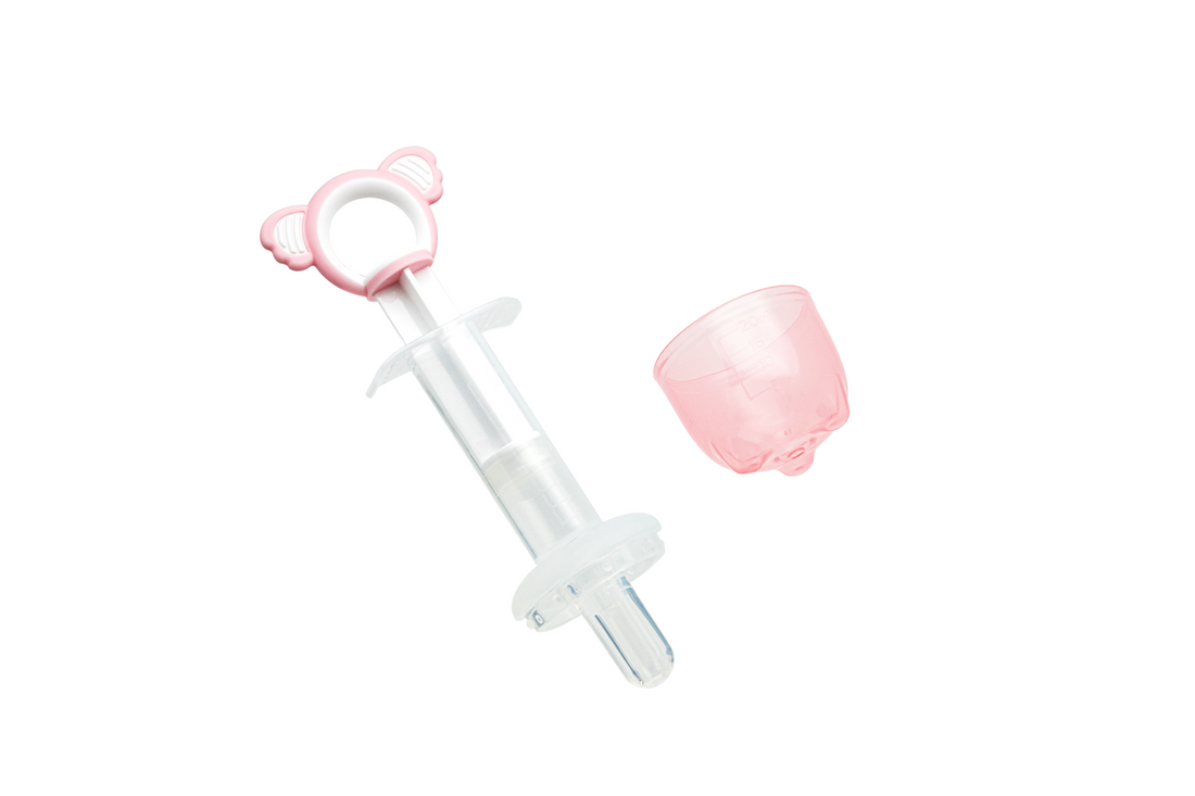 Medicine Syringe Feeder, Soft Silicone Tip/Measurement Cap, 2 Count