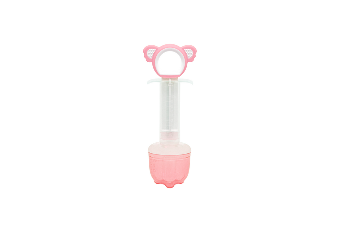 Medicine Syringe Feeder, Soft Silicone Tip/Measurement Cap, 2 Count