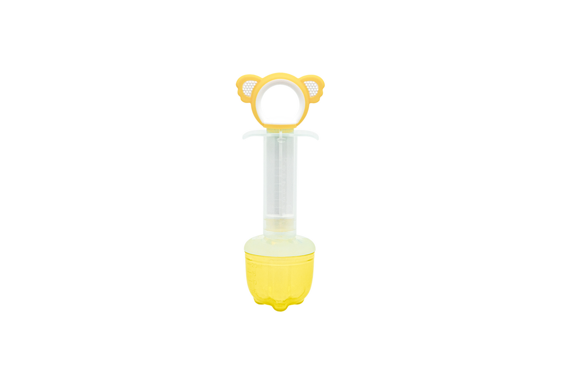 Medicine Syringe Feeder, Soft Silicone Tip/Measurement Cap, 2 Count