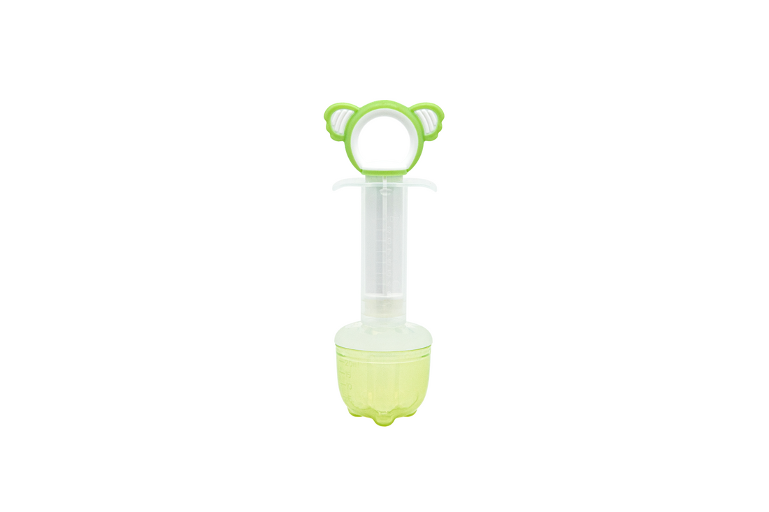 Medicine Syringe Feeder, Soft Silicone Tip/Measurement Cap, 2 Count