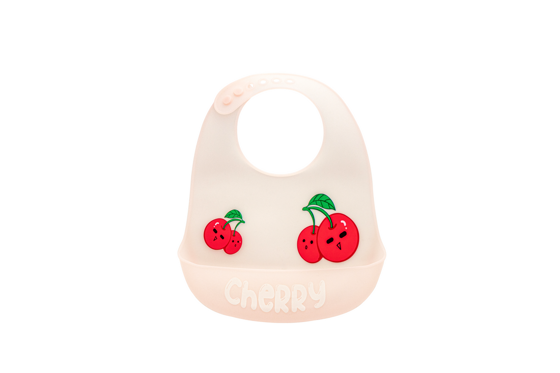 100% Baby Silicone Bib with Food Catcher, Durable & Adjustable
