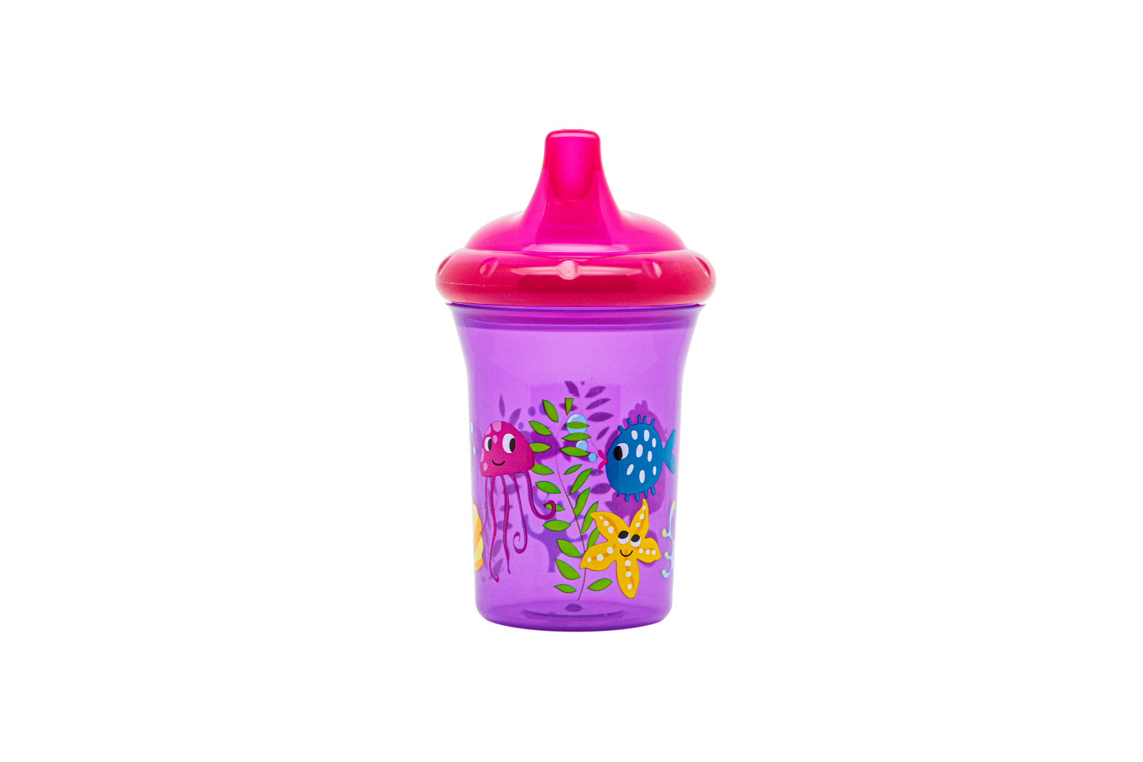 Colorful Hard Spout Sippy Cup, 8oz/260mL, Easy grip, Spill Proof, 2 Count