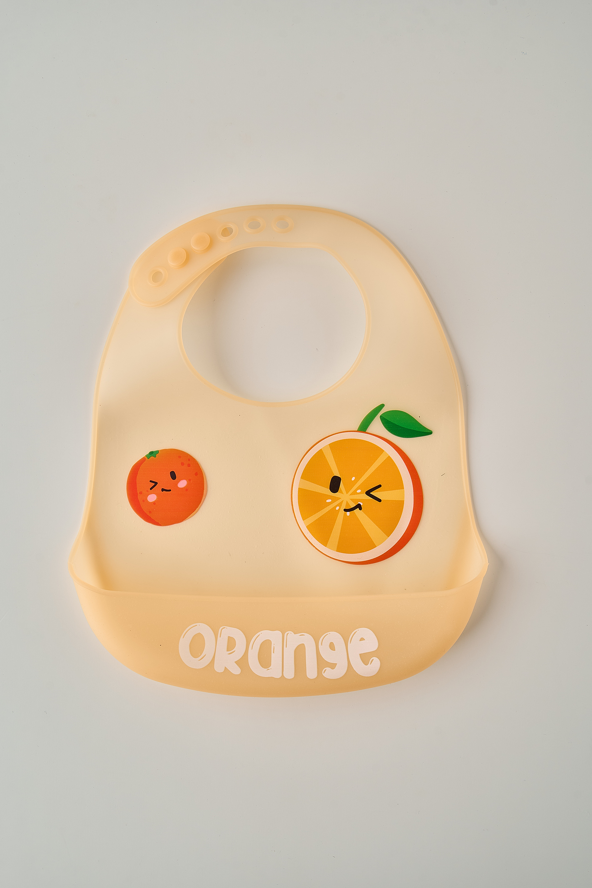 100% Baby Silicone Bib with Food Catcher, Durable & Adjustable